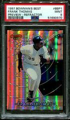 Frank Thomas [Refractor] #BBP1 Baseball Cards 1997 Bowman's Best Preview Prices