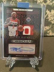 Bradley Beal [Red] #MMA-BBL Basketball Cards 2021 Panini Obsidian Matrix Material Autographs Prices