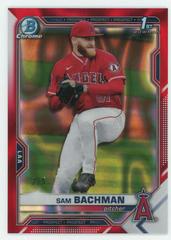 Sam Bachman [Red Lava Refractor] #BDC-196 Baseball Cards 2021 Bowman Draft Chrome Prices