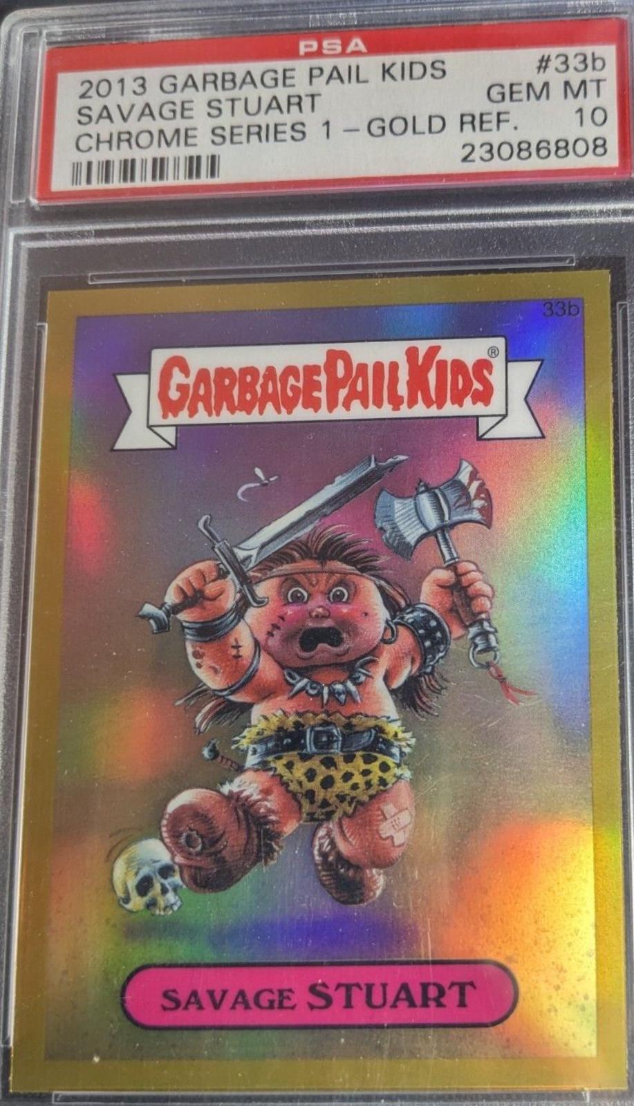 Savage STUART [Gold] #33b 2013 Garbage Pail Kids Chrome