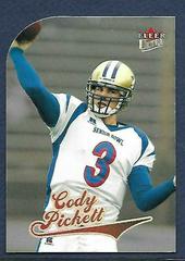 Cody Pickett [Platinum Medallion] #219 Football Cards 2004 Ultra Prices