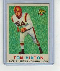 Tom Hinton #9 Football Cards 1959 Topps CFL Prices