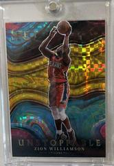 Zion Williamson [Gold Prizm] Basketball Cards 2021 Panini Select Unstoppable Prices