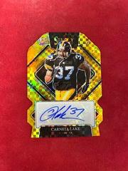 Carnell Lake [Gold Die Cut] Football Cards 2021 Panini Select Signatures Prizm Prices