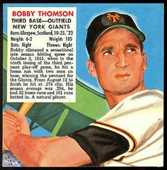 Bobby Thomson #24 Baseball Cards 1952 Red Man Tobacco Prices