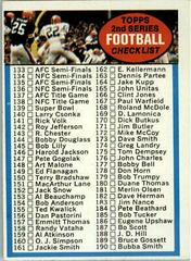Checklist 133 263 Football Cards 1972 Topps Prices