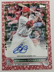 Brendan Donavan [Red Metallic] #WHA-BD Baseball Cards 2022 Topps Holiday Autographs Prices
