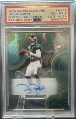 Jalen Hurts [Autograph Green] #MY16 Football Cards 2020 Panini Illusions Mystique Prices