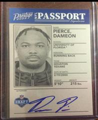Dameon Pierce #NPS-DPI Football Cards 2022 Panini Prestige NFL Passport Signatures Prices