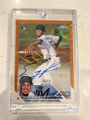 Eury Perez [Orange] #RA-EP Baseball Cards 2023 Topps Chrome Update Rookie Autographs Prices