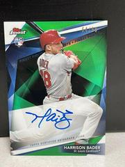 Harrison Bader [Green Refractor] Baseball Cards 2018 Topps Finest Firsts Autographs Prices