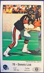 Dennis Lick Football Cards 1981 Bears Police Prices