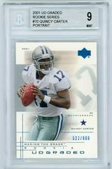 Quincy Carter [Portrait] Football Cards 2001 Upper Deck Graded Prices