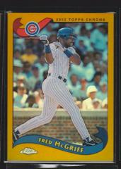 Fred McGriff [Gold Refractor] #385 Baseball Cards 2002 Topps Chrome Prices