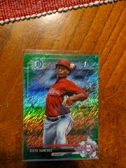 Sixto Sanchez [Green Refractor] #BCP210 Baseball Cards 2017 Bowman Chrome Prospects Prices