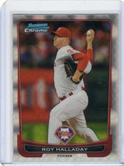 Roy Halladay [Xfractor] #1 Baseball Cards 2012 Bowman Chrome Prices