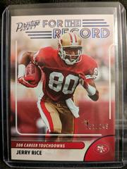Jerry Rice [Blue] #17 Football Cards 2023 Panini Prestige For the Record Prices