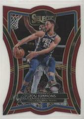 Ben Simmons [Die Cut Maroon Prizm] Basketball Cards 2019 Panini Select Prices