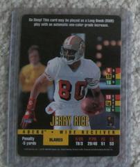 Jerry Rice Football Cards 1995 Panini Donruss Red Zone Prices