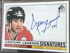 Denis Savard #CL-DS Hockey Cards 2020 SP Signature Edition Legends Century Prices