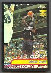 Aaron McKie [Black Refractor] #76 Basketball Cards 2001 Topps Chrome Prices