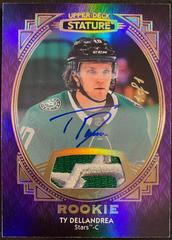 Ty Dellandrea [Portrait Patch Autograph] Hockey Cards 2020 Upper Deck Stature Prices