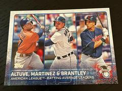 Jose Altuve/Michael Brantley/Victor Martinez #2 Baseball Cards 2015 Topps Prices