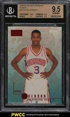 Allen Iverson [Rubies] #85 Basketball Cards 1996 Skybox Premium Prices