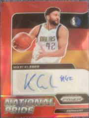 Maxi Kleber [Red] #NPS-MXK Basketball Cards 2021 Panini Chronicles National Pride Signatures Prices