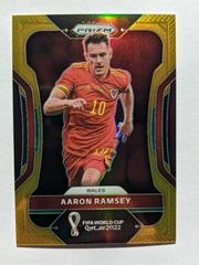 Aaron Ramsey [Gold] #295 Soccer Cards 2022 Panini Prizm World Cup Prices