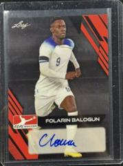 Folarin Balogun #BA-FB1 Soccer Cards 2023 Leaf Goal Autographs Prices