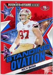 Nick Bosa [Red Blue] #SO-15 Football Cards 2022 Panini Rookies & Stars Standing Ovation Prices