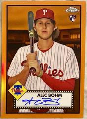 Alec Bohm [Orange] Baseball Cards 2021 Topps Chrome Platinum Anniversary Autographs Prices