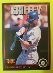 Ken Griffey Jr #1 Baseball Cards 1993 Panini Donruss Triple Play Gallery of Stars Prices