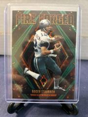 Roger Staubach [Teal] #FF-6 Football Cards 2022 Panini Phoenix Fire Forged Prices