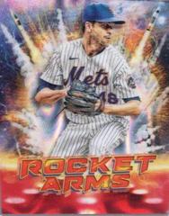 Jacob deGrom [Red Flare] Baseball Cards 2022 Topps Cosmic Chrome Rocket Arms Prices