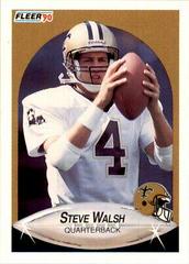Steve Walsh Football Cards 1990 Fleer Update Prices