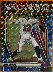 Tom Brady [Reactive Blue] Football Cards 2021 Panini Mosaic Will to Win Prices