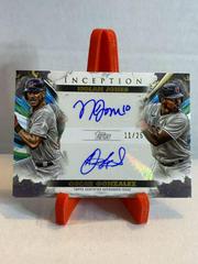 Oscar Gonzalez, Nolan Jones Baseball Cards 2023 Topps Inception Dual Autographs Prices