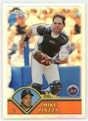 Mike Piazza [Silver Refractor] #325 Baseball Cards 2003 Topps Chrome Prices