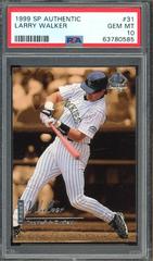 Larry Walker #31 Baseball Cards 1999 SP Authentic Prices