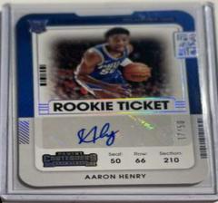 Aaron Henry [Autograph Stub] #165 Basketball Cards 2021 Panini Contenders Prices