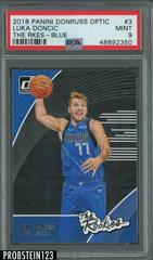 Luka Doncic [Blue] #3 Basketball Cards 2018 Panini Donruss Optic the Rookies Prices