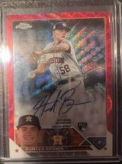 Hunter Brown [Red Wave] #RA-HBR Baseball Cards 2023 Topps Chrome Rookie Autographs Prices