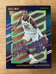 Bennedict Mathurin [Gold] #20 Basketball Cards 2022 Panini Recon All Systems Go Prices