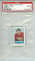 Bobby Hunt Football Cards 1969 Topps Four in One Single Prices
