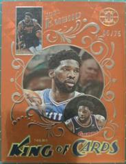 Joel Embiid [Orange] Basketball Cards 2021 Panini Illusions King of Cards Prices