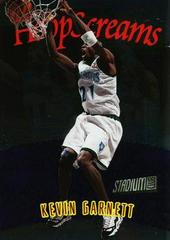 Kevin Garnett #HS3 Basketball Cards 1997 Stadium Club Hoop Screams Prices