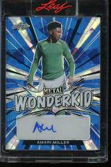Amari Miller [Blue Crystal] Soccer Cards 2022 Leaf Metal Wonderkid Autographs Prices