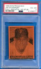 Jim Davenport Baseball Cards 1958 San Francisco Call Bulletin Giants Prices